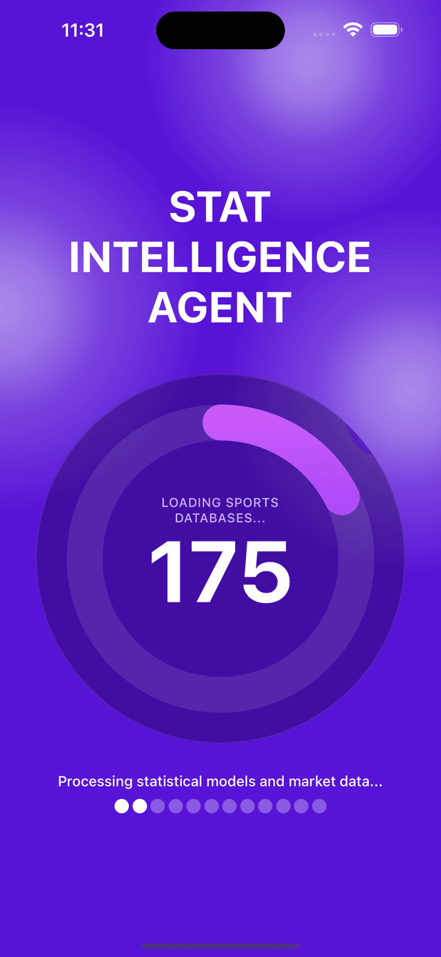 StatAI App Loading Screen